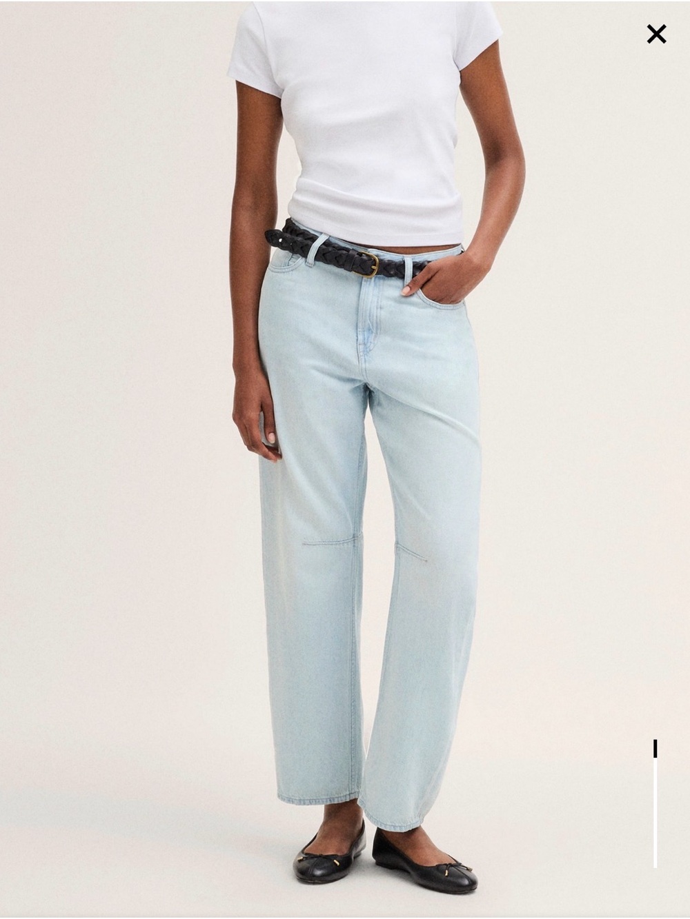 Madewell Curvy darted barrel leg Womens Jeans